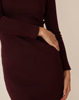 VESTIDO LINA BURDEOS