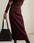 VESTIDO LINA BURDEOS
