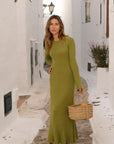 VESTIDO DIANA PISTACHO