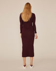 VESTIDO LINA BURDEOS